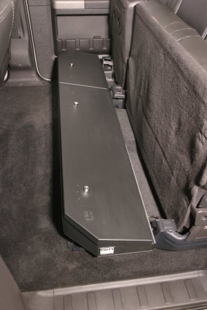 Ford F-550 Super Duty Underseat Lockbox - Rear - Tuffy Products - Standard Key - Black - `03-`16